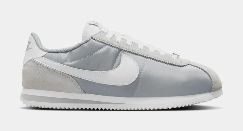 Cortez TXT Mens Running Shoes (Flat Silver/White) 14