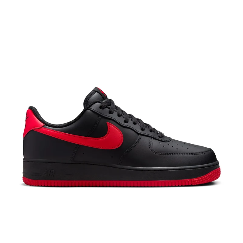 Air Force 1 Low 07 - Mens 08.0 / Black/University Red/Black
