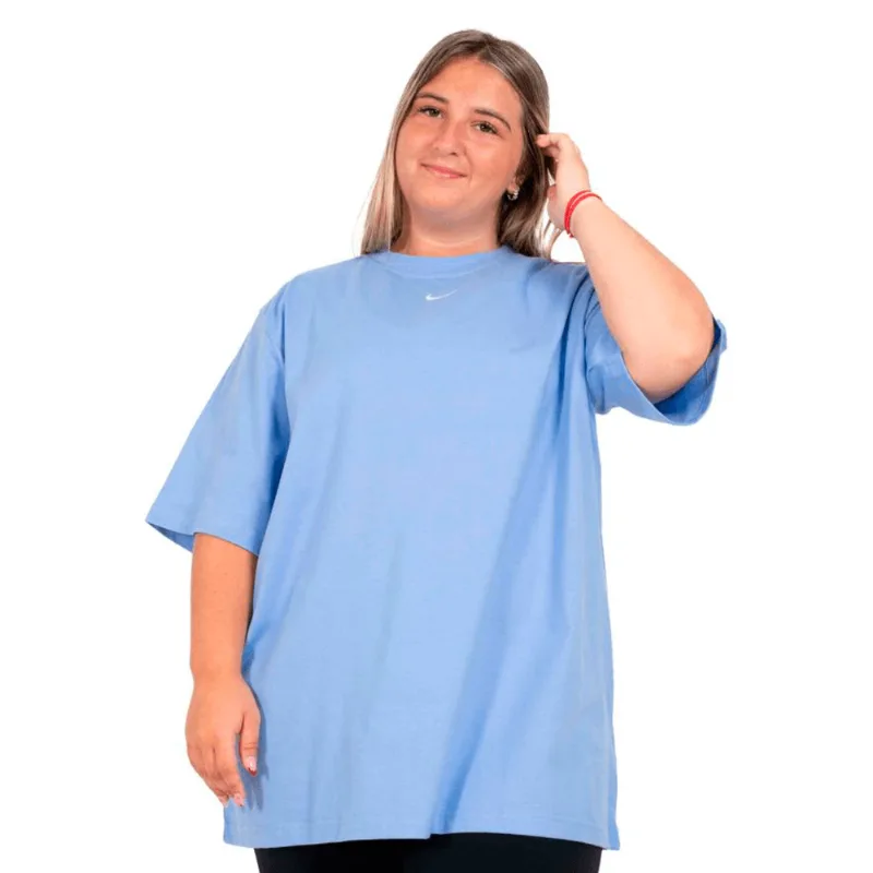 Remera Nike Tee Essentials Lbr Azu Mujer