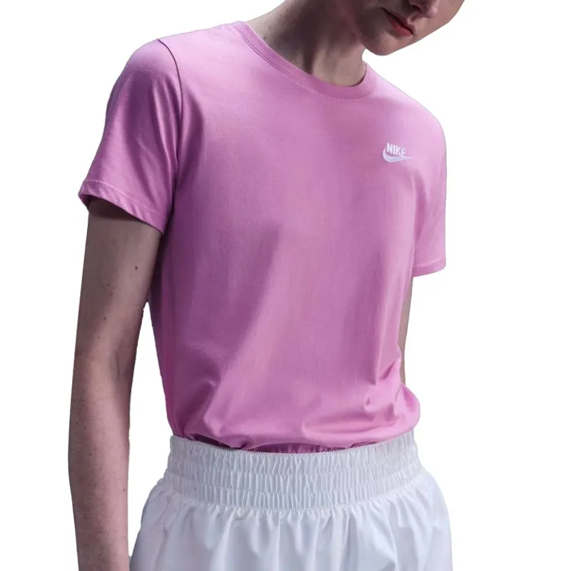 Camiseta Nike Sportswear Club Essentials Feminina Rosa ROSA - G