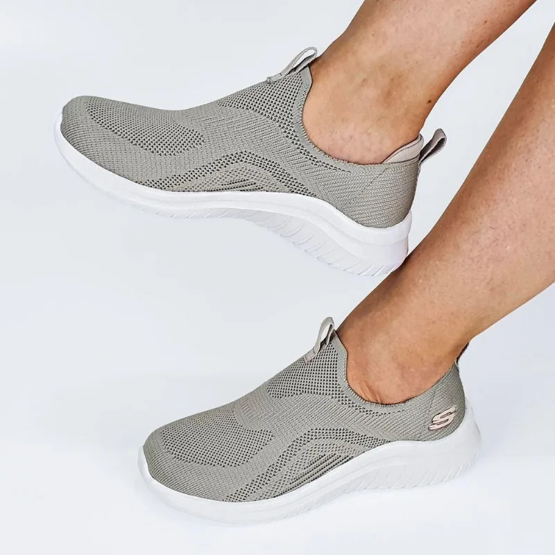 Tênis Skechers Feminino Sem Cadarço Ultra Flex 2.0 38 / Nude