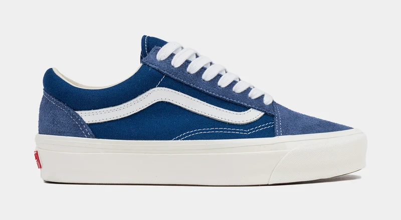 LX Old Skool Mens Lifestyle Shoes (Blue/White) 4