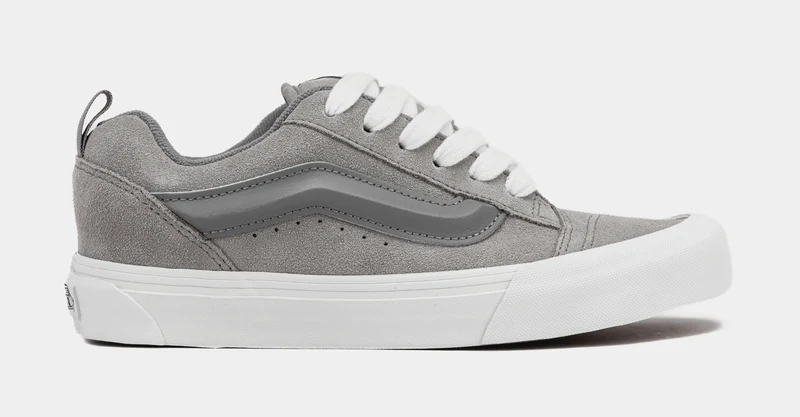 Knu Skool Mens Lifestyle Shoes (Grey/White/Dark Grey) 10