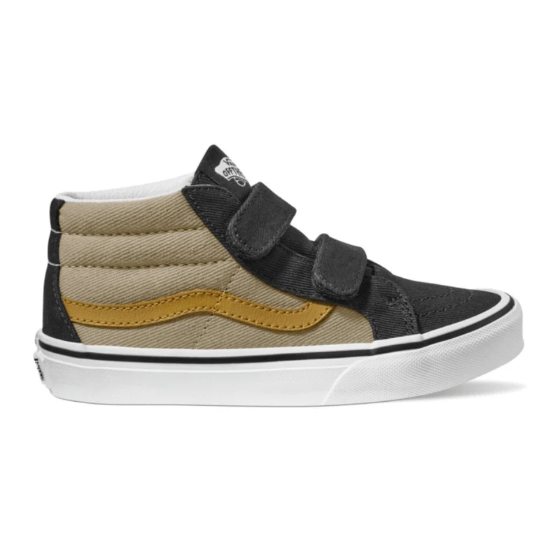 Vans Kids SK8-Mid Reissue Skateboard Shoe - Twill Tan 13.5C