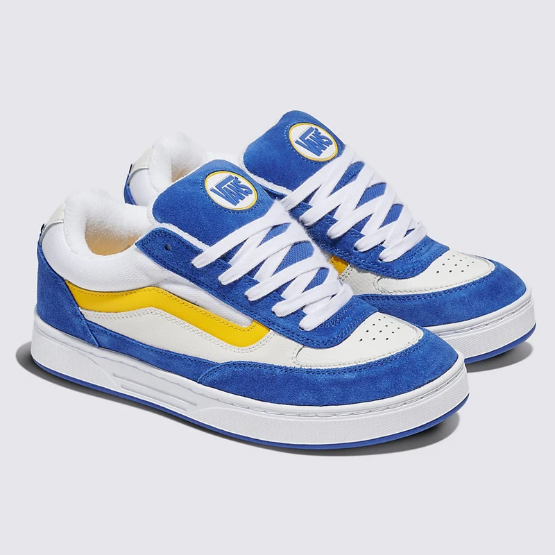 Vans Skate Estazzo Skateboard Shoe - Blue/Yellow M 8 / W 9.5