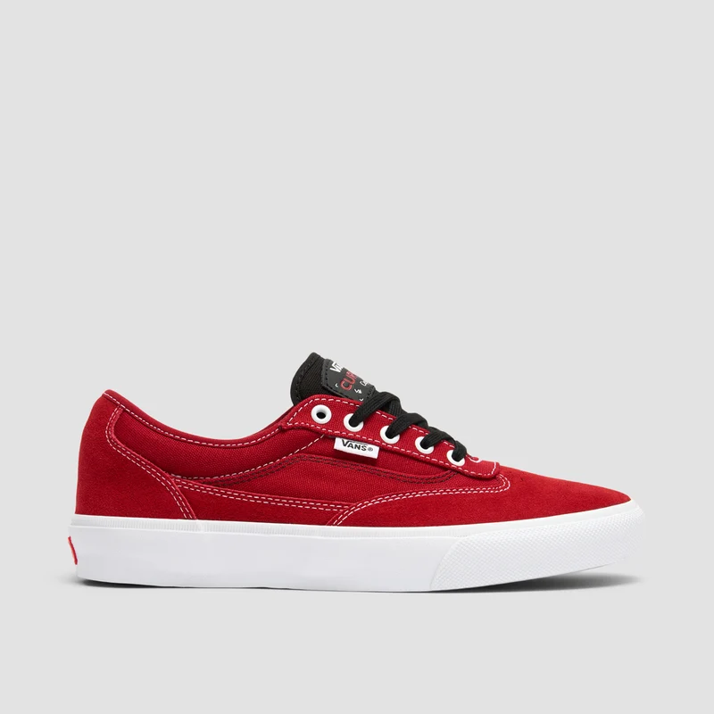 Vans Skate Curren Caples Shoes - Red/White 8uk / Red/White