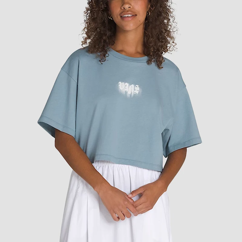 Vans Nightwash Relax Crop T-Shirt Citadel - Womens X-Small / Citadel
