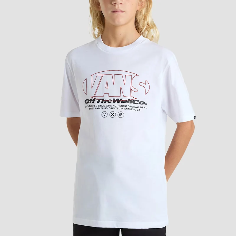 Vans Major Type T-Shirt White - Kids Kids Medium / White