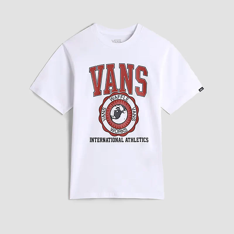 Vans Inter V T-Shirt White - Kids Kids Small / White