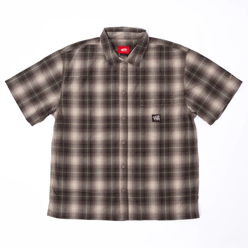 Vans Skate Plaid Tee - Woven Walnut S