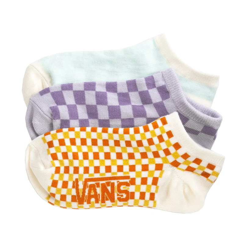 3 Pack Medium "Check Kick" Assorted Canoodle M / Yellow/Purple Haze/Teal Checkerboard