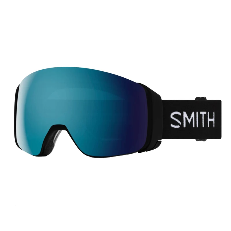 Smith 4D MAG Goggles 2027 Black | ChromaPop Sun Blue Mirror