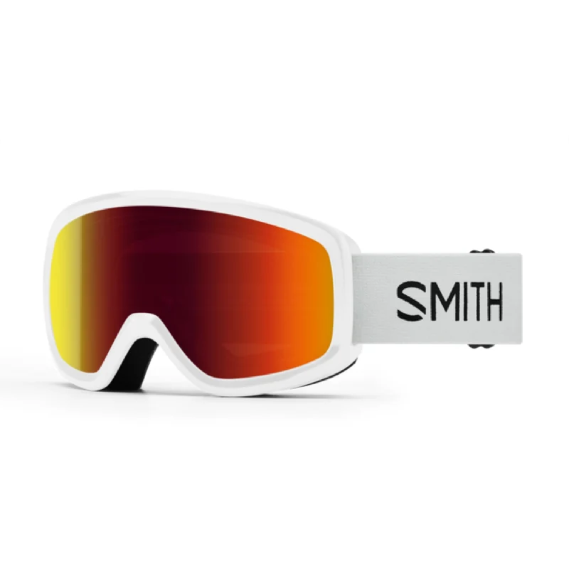 Smith Snowday AF Junior Goggles 2025 White | Red Sol-X Mirror