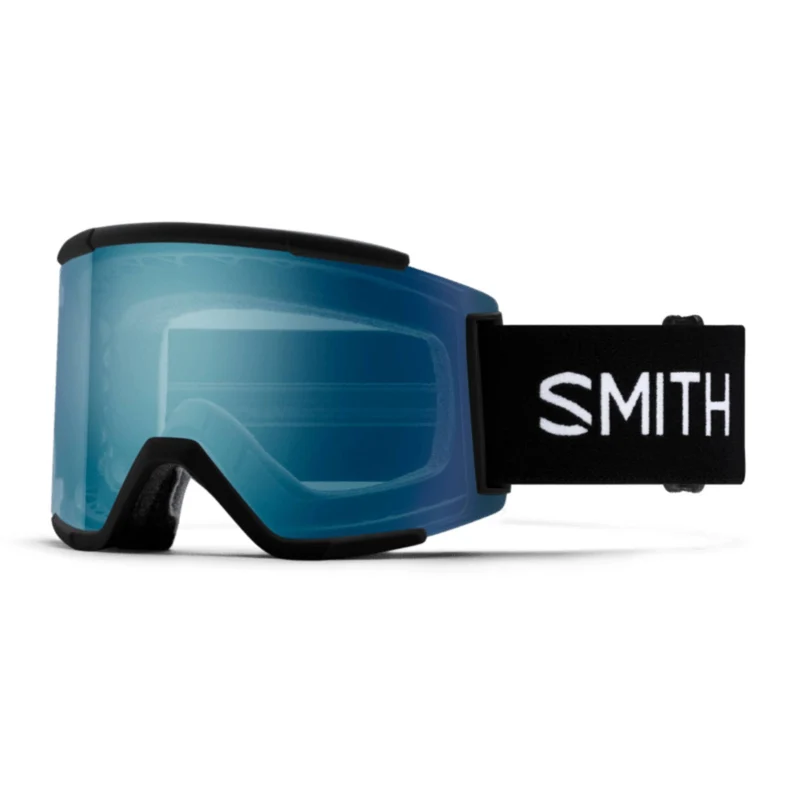 Smith Squad XL Goggles 2026 Black | ChromaPop Everyday Blue Mirror