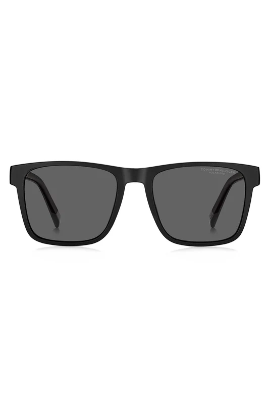 Óculos de Sol Tommy Hilfiger 2144/S Masculino Quadrado Poliamida Preto