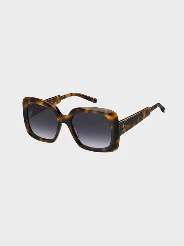 Tommy Hilfiger - Women's Squared Sunglasses Brown / 53