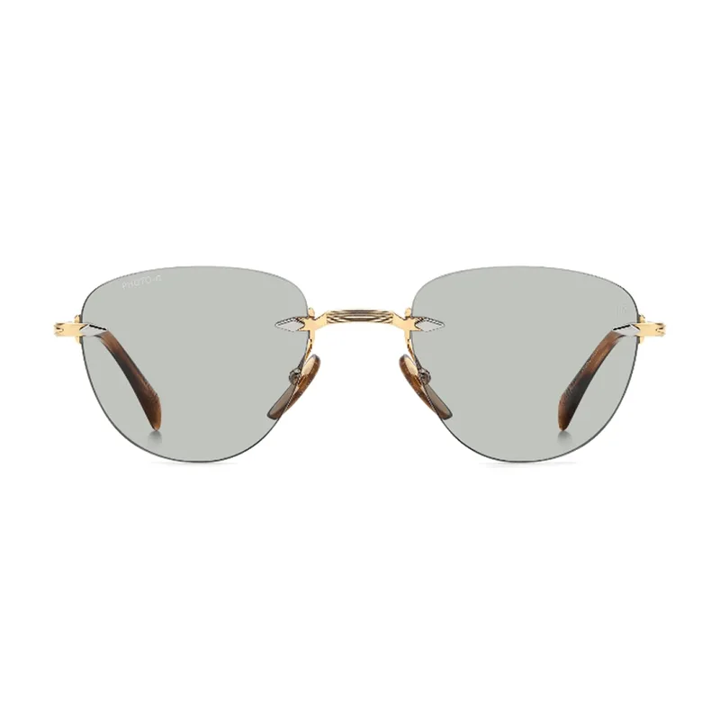 Óculos de Sol David Beckham 1224/S Masculino Quadrado Metal Dourado