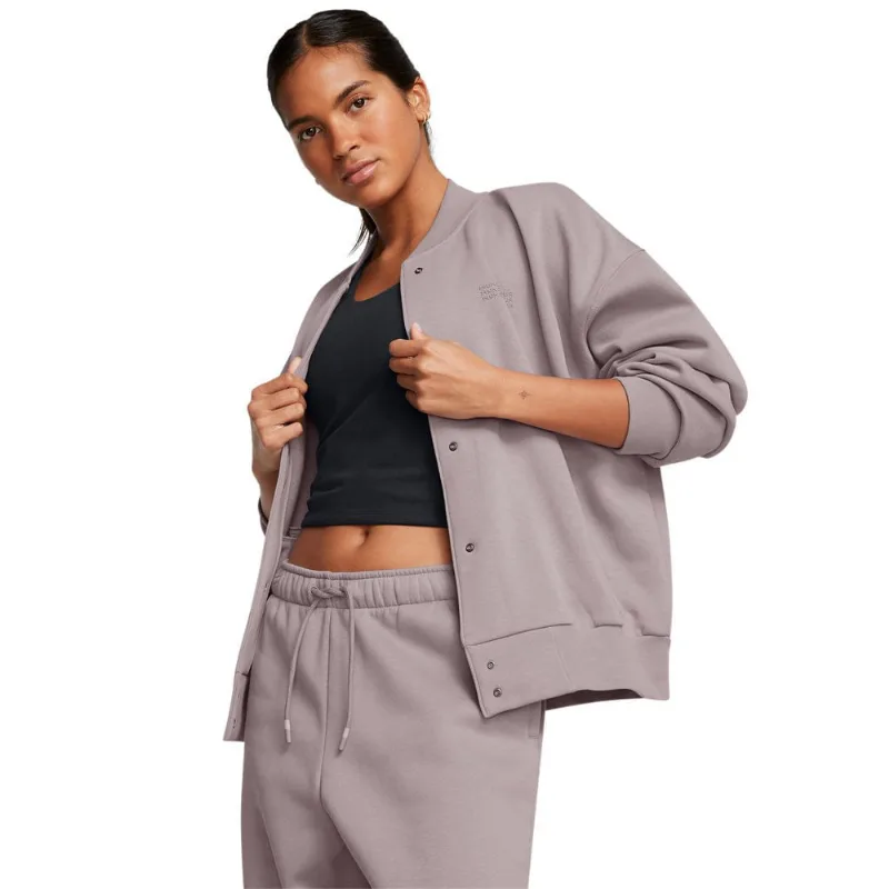 Jaqueta Sportstyle Feminina Under Armour Icon Varsity G Roxo