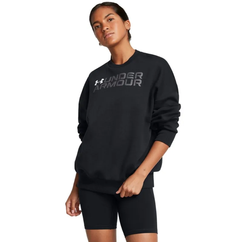 Moletom Sportstyle Feminino Under Armour Rival Fleece Word P Preto
