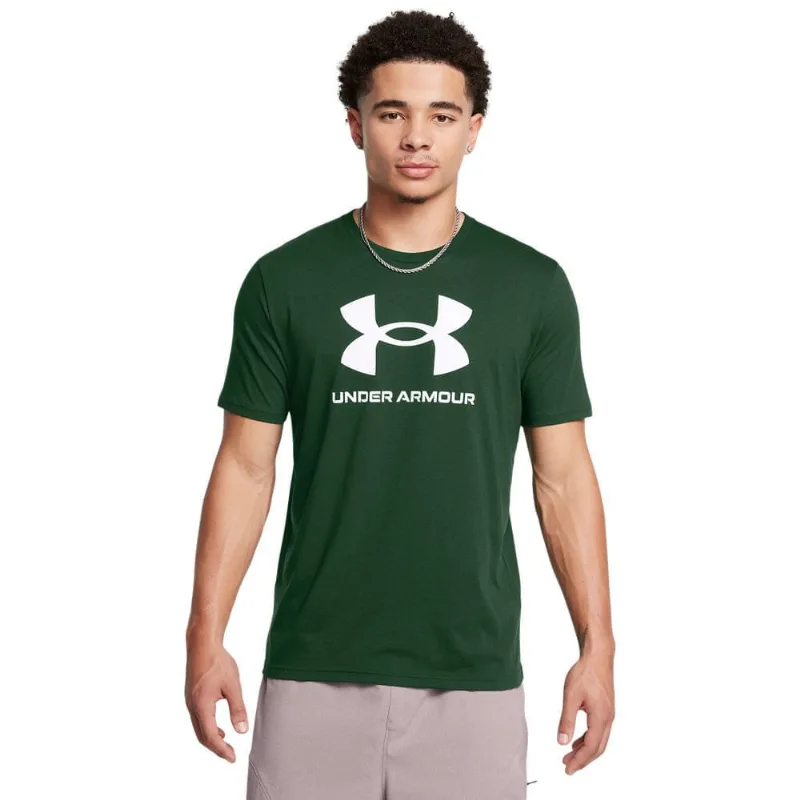 Camiseta de Treino Masculina Under Armour Sportstyle Logo P Verde