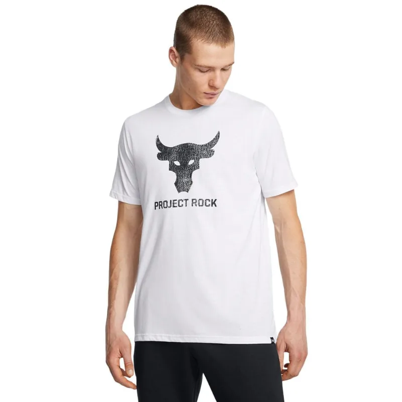 Camiseta Masculina Under Armour Project Rock Payoff P Branco