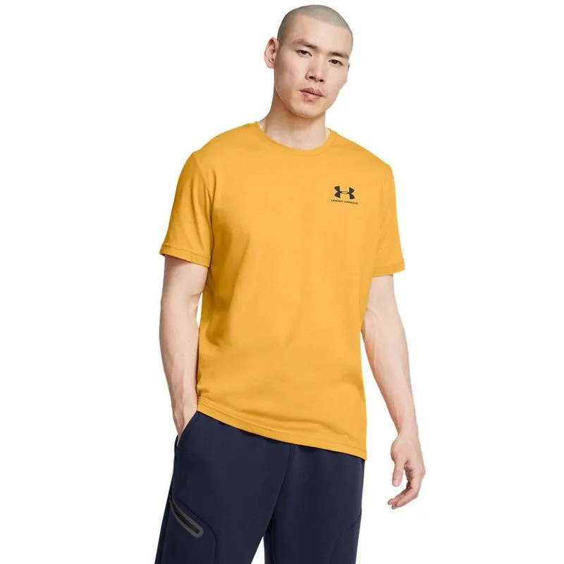 Camiseta de Treino Masculina Under Armour Sportstyle Left Chest GG / Amarelo