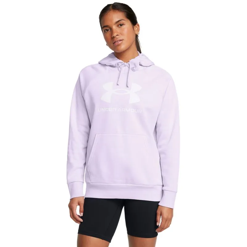 Moletom de Treino Under Armour Rival Fleece Big Logo Feminino P Roxo