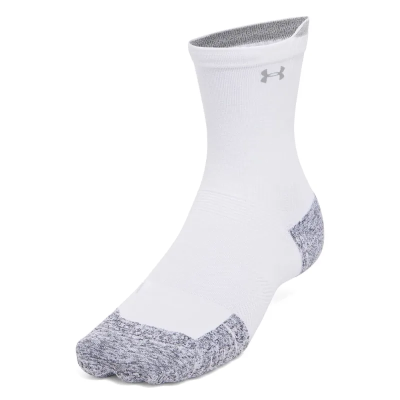 Meia de Corrida Under Armour Run Cushion - Pacote com 3 Pares 32-35 Branco