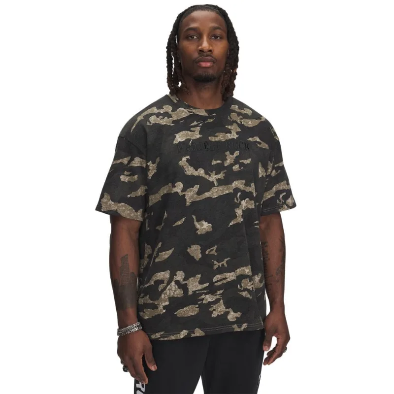 Camiseta Sportstyle Under Armour Project Rock Heavyweight Masculina GG Bege