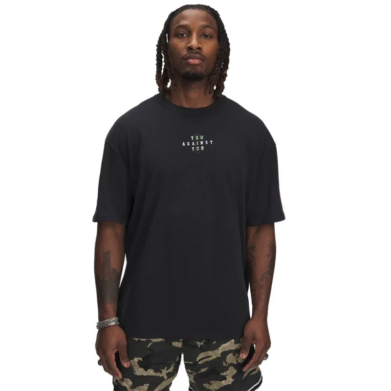 Camiseta Sportstyle Under Armour Project Rock Heavyweight Masculina P Preto
