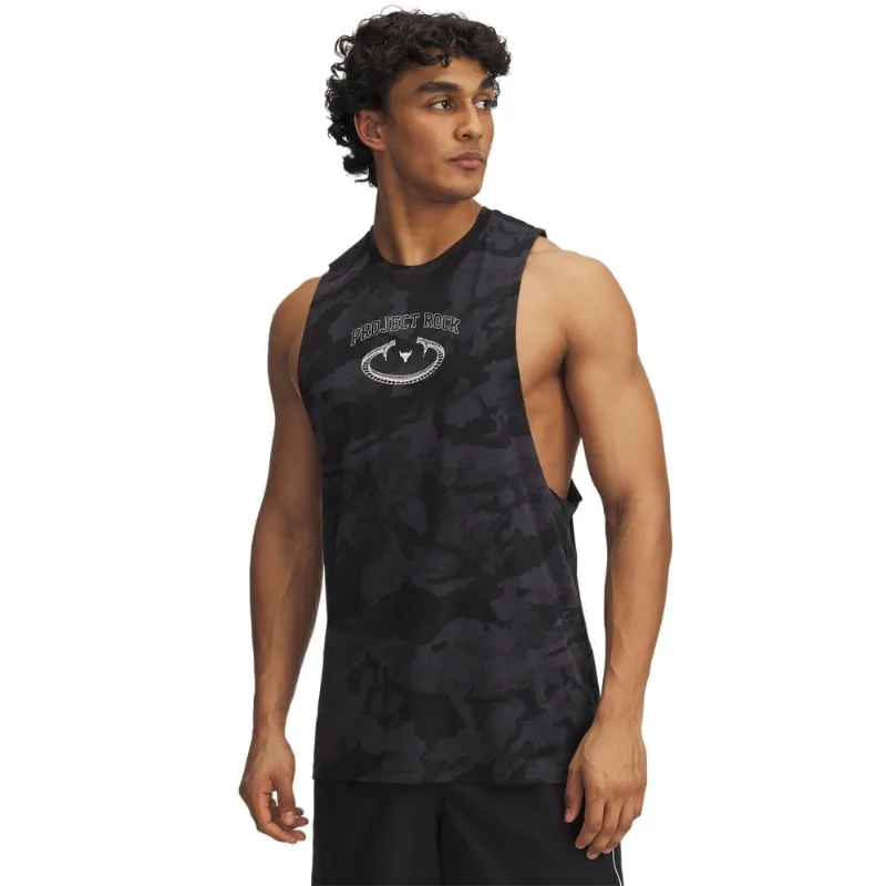 Regata Sportstyle Under Armour Project Rock Camo Tank Masculina M Cinza