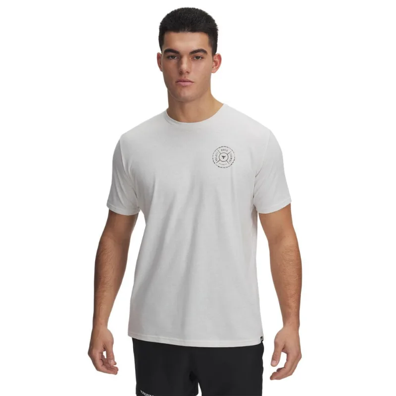 Camiseta Sportstyle Under Armour Project Rock Wire Masculina G Cinza