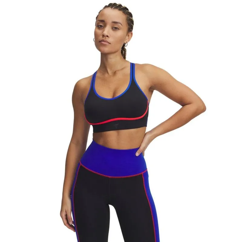Top Sportstyle Under Armour Project Rock Feminino GG / Preto