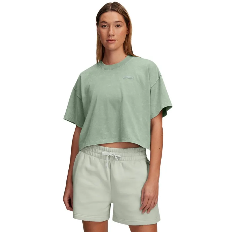 Camiseta Sportstyle Under Armour Heavyweight Wash Feminina M Verde