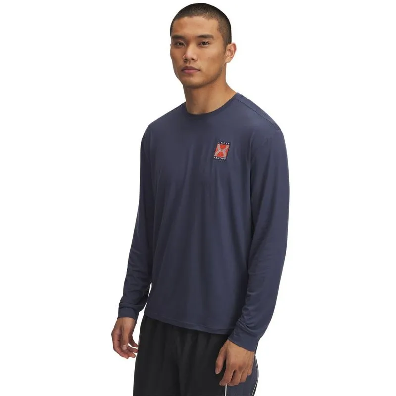 Camiseta de Corrida Under Armour Run 96 Masculina 2GG / Cinza
