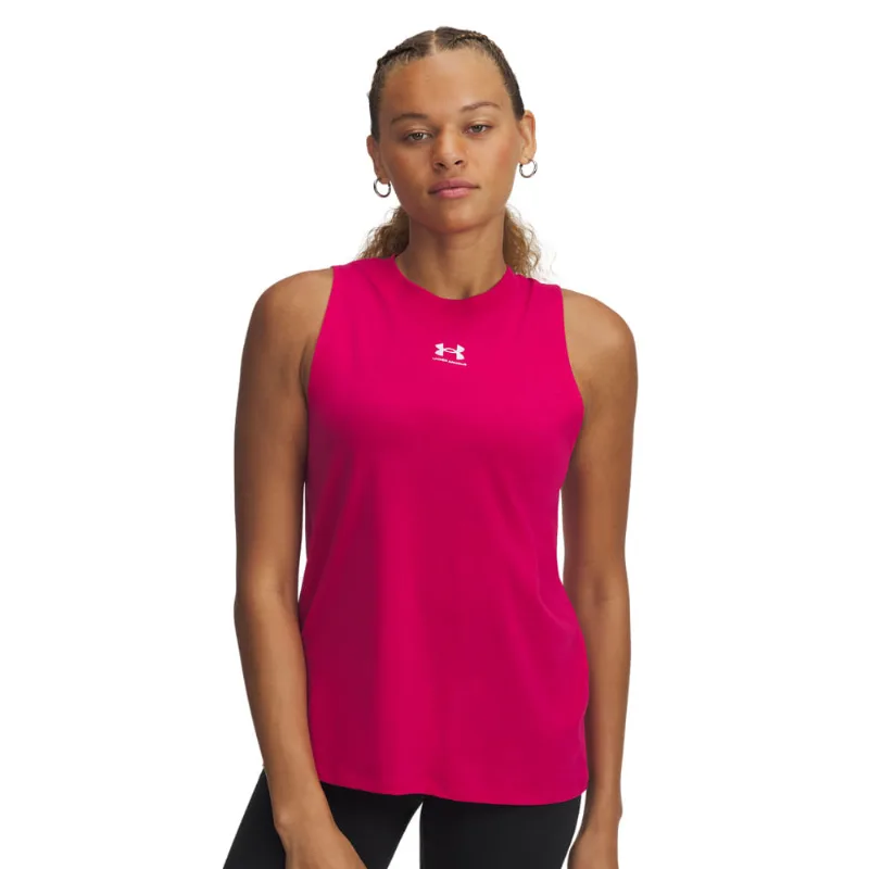 Regata de Treino Under Armour Campus Muscle Feminina GG Roxo