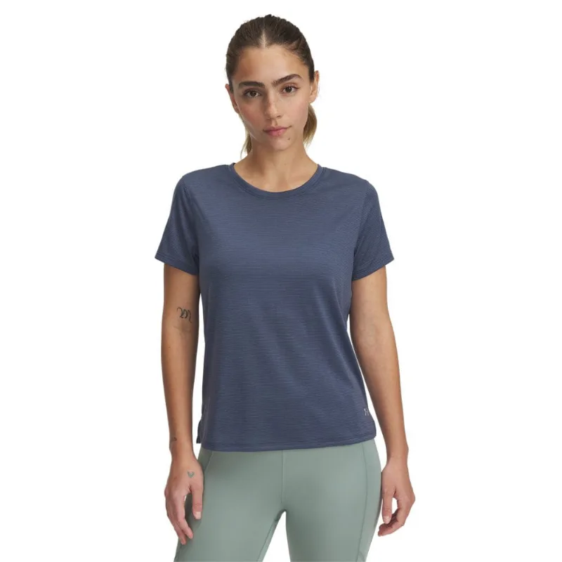 Camiseta de Corrida Under Armour Launch Feminina G Cinza