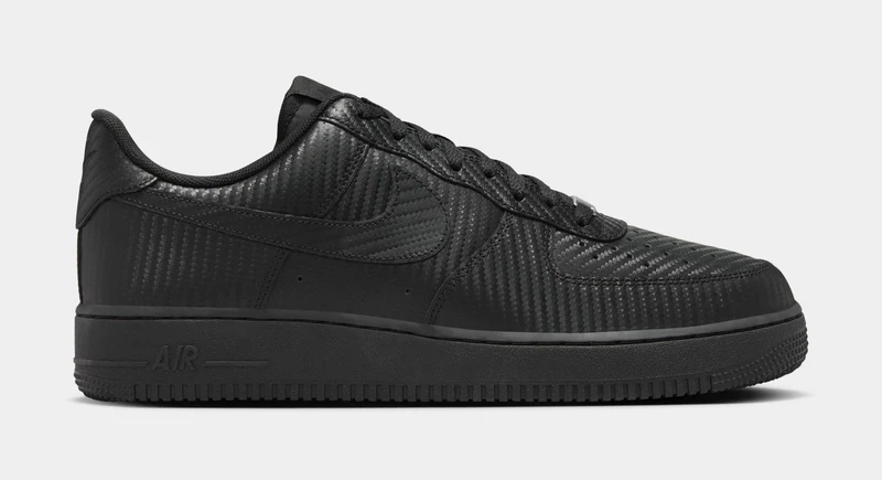 Air force 1 '07 Black Carbon Fiber Mens Lifestyle Shoes (Black/Black) 11
