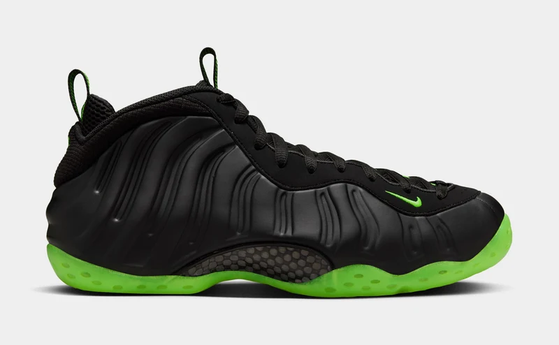 Air Foamposite One Mens Basketball Shoes (Black/Volt) 12
