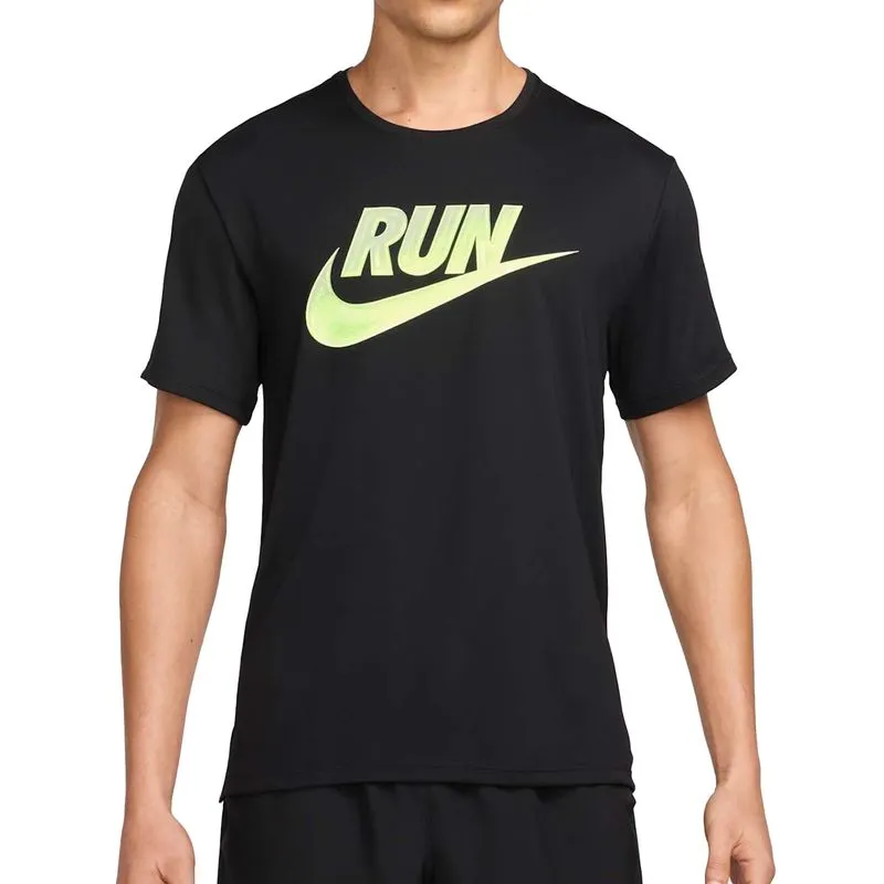 Camiseta Nike Run Energy Masculina Preta BLACK - GG