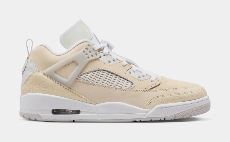 Spizike Low Mens Basketball Shoes (Sand Drift/White/White/Vast Grey) 7.5