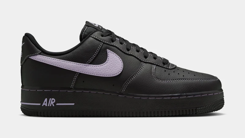 Air Force 1 '07 LV8 Mens Lifestyle Shoes (Black/Hydrangeas) 8