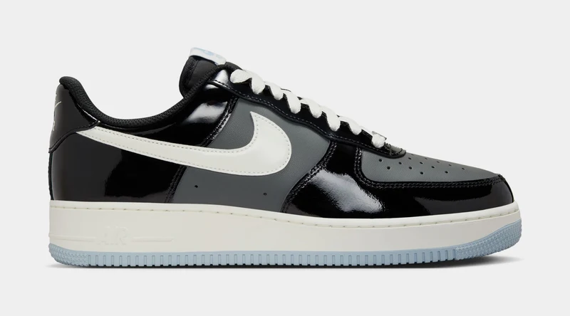 Air Force 1 '07 Low Mens Lifestyle Shoes (Black/Sail/Armory Blue/Iron Grey) 7.5