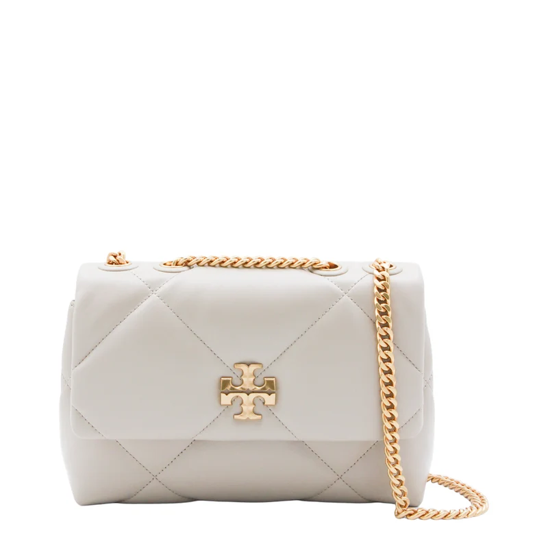 Kira Small Napa Leather Shoulder Bag - Warm White