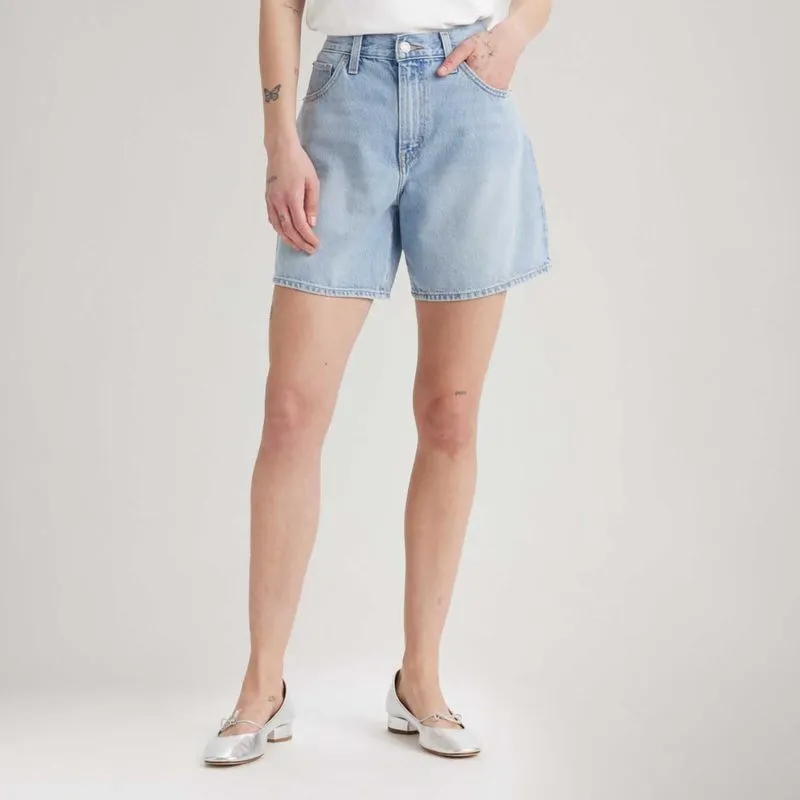 Short Jeans Levi's® High Baggy Lavagem Clara Take it all 31 USA | 42 BR