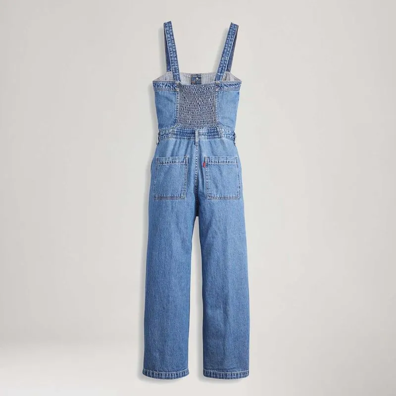 Macacão Jeans Levi's® Drea Lavagem Média Dark blue XL USA | GG BR