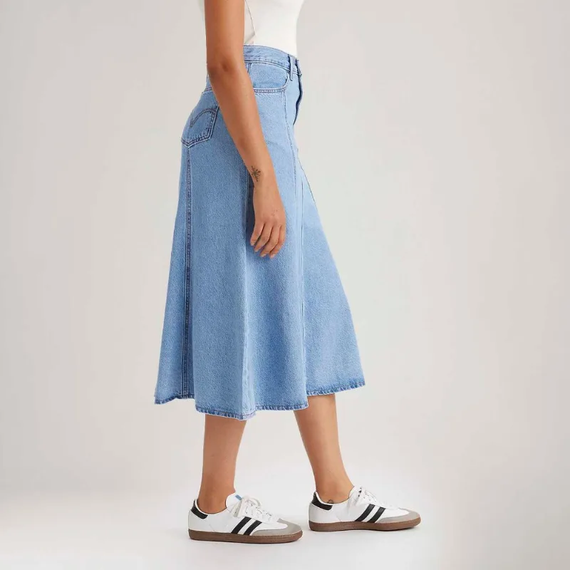 Saia Jeans Levi's® Fit and Flare Lavagem Média - 29 USA | 40 BR