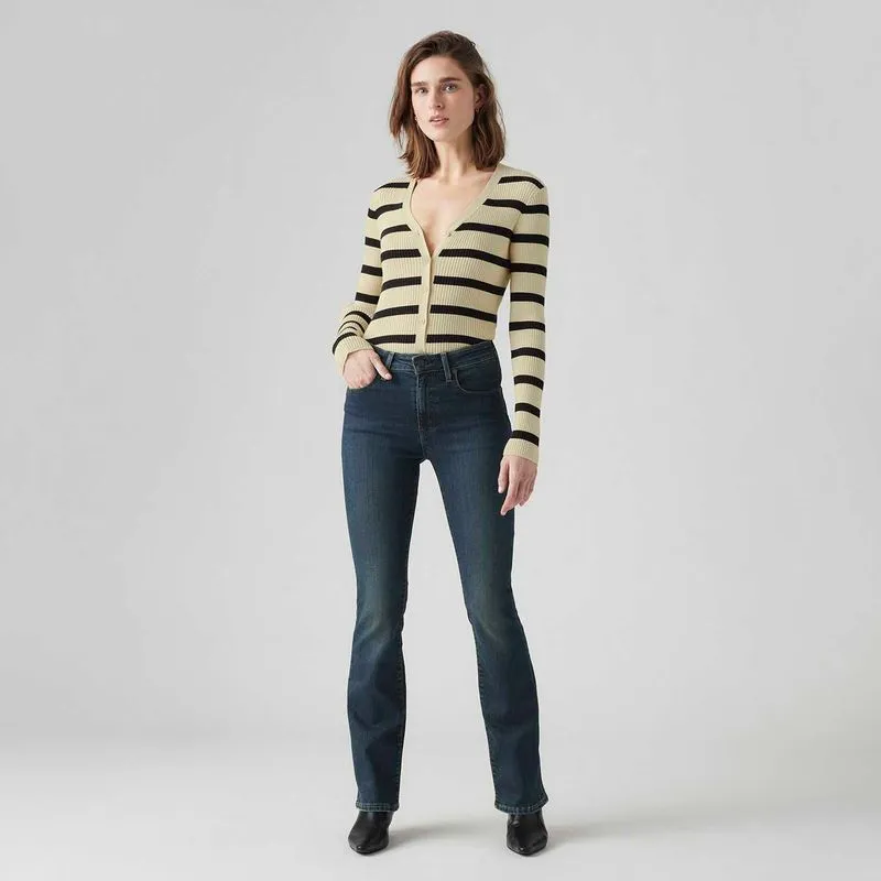 Calça Jeans Levi's® 725® High Rise Bootcut Lavagem Escura - 27X34 USA | 38 BR