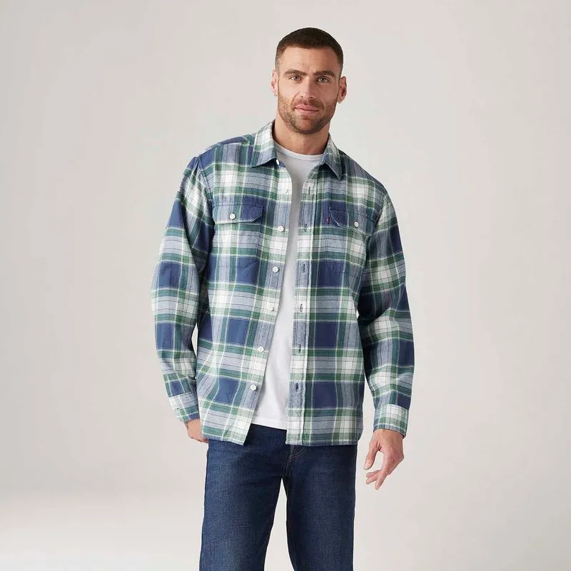 Camisa Levi's® Classic Worker Manga Longa - M USA | M B R