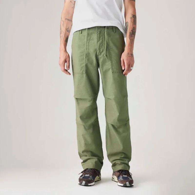 Calça Levi's® Loose Straight Surplus Verde Vintage indigo bw white+ 36X32 USA | 46 BR